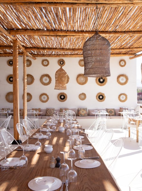 A beautiful outdoor restaurant, ready for dining.