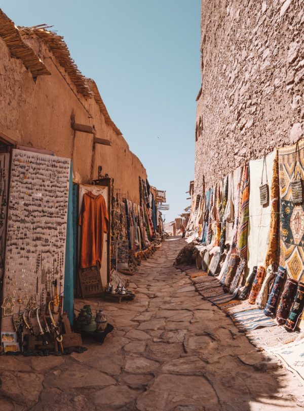 pathway between houses